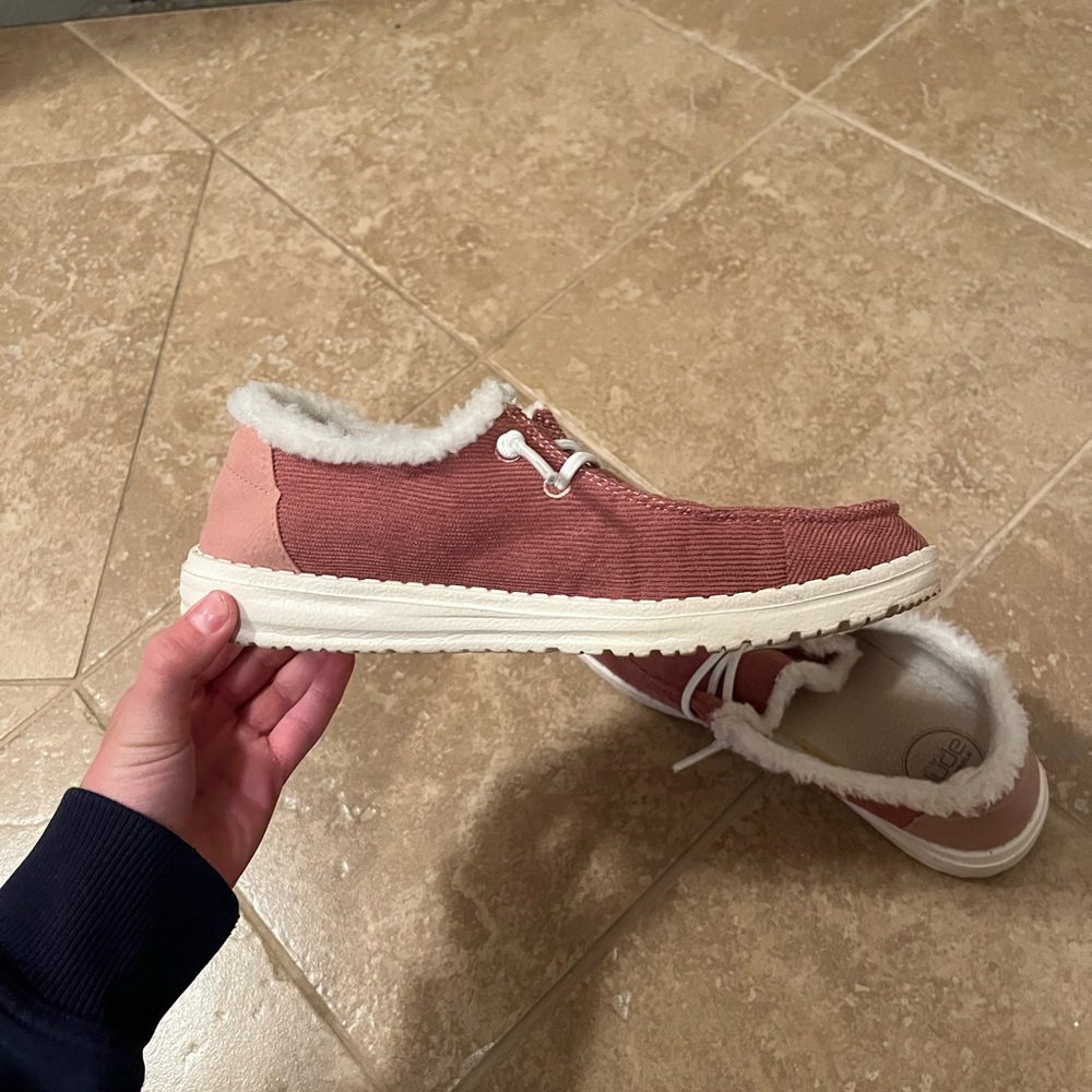 Fuzzy Hey Dude Shoes